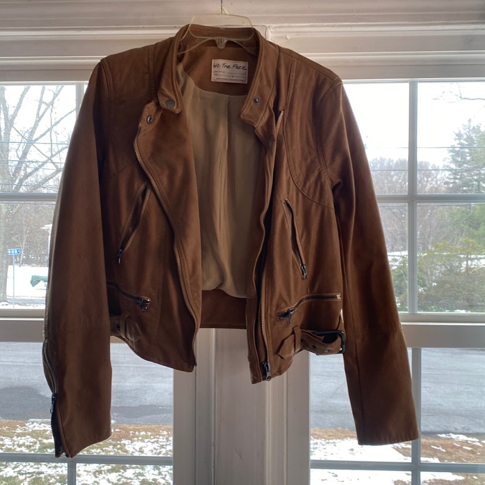 Brand new Free People suede brown jacket